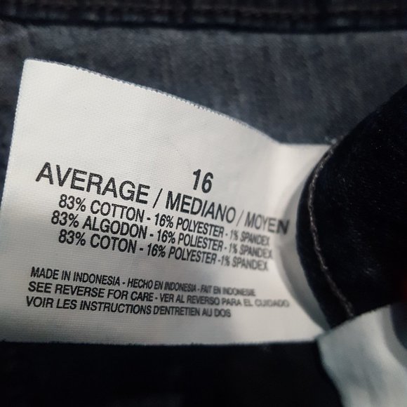 Nine West Jeans Capris High Rise Dark Blue Size 16 - Picture 2 of 8